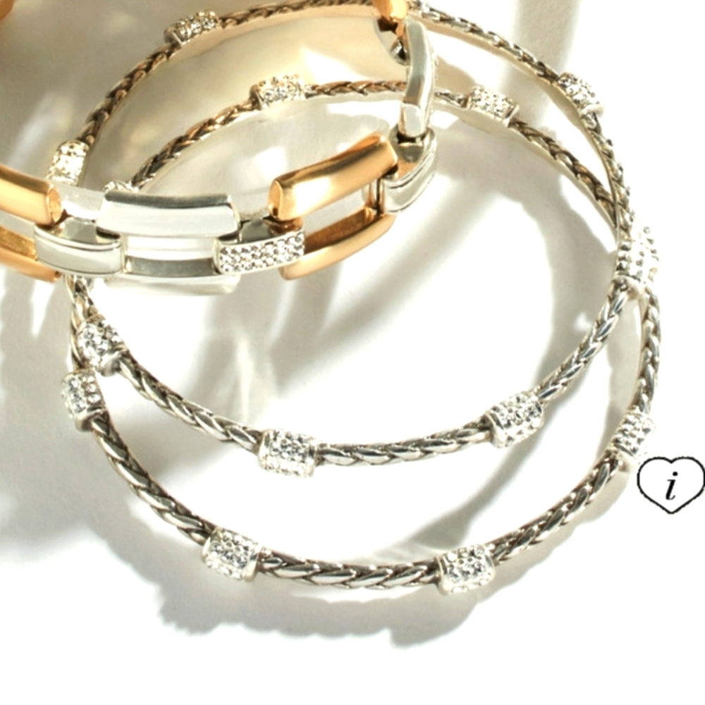 $72 Meridian Petite Bangle! Retired 2017! Hard To Find Station Bracelet 💎